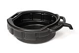 WirthCo 32953 Drain Pan – Oil Change Drain Pan, Car Oil Change Pan, Ideal For Cars And Motorcycle, Prevents Spills, Leak-Proof, 4 Gallon, Black - Made In USA