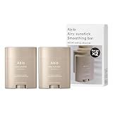 Abib Airy Sunstick Protection Bar DUO SPF50+ Broad Spectrum, Semi-Matte Sunscreen Stick for Oily & Combination Skin, No White Cast, Water-Resistant, Korean Sunscreen, 0.81 oz / 23 g, 2 Count