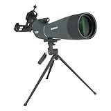SVBONY SV28 20-60x80 New Version Spotting Scope for Target Shooting, Long Range Spotter Scope with Phone Adapter and Tripod, HD Scope for Bird Watching, Wildlife Observation