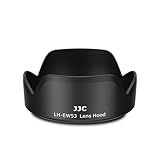 JJC Camera Lens Hood Shade for Canon EF-M 15-45mm f/3.5-6.3 is STM & RF-S 18-45mm f/4.5-6.3 is STM Lens on Canon EOS R100 R50 M50 M50 Mark II M5 M6 M6 Mark II M200 M100 Replaces Canon EW-53 Hood