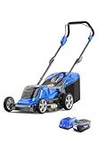 Wild Badger Power 40V 18″ Cordless Lawn Mower Brushless , 5,445 sq ft/0.125 ac, 1×4.0Ah Battery & Fast Charger, 5-Position Height ,for Small-to-Medium Lawns