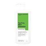 Amazon Essentials Tea Tree Mint Shampoo, Cool & Refreshing, Sulfate-free Formula, 33.8 Fl Oz, Pack of 1