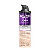 COVERGIRL & Olay Simply Ageless 3-in-1 Liquid Foundation, Matte Finish, Hyaluronic & Vitamin C Formula, 220 Creamy Natural, 1 Count