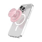 PopSockets Phone Grip for MagSafe with Kickstand, Magnetic Stand, Swappable Top, Secure Hold for iPhone MagSafe Cases, Phone & Tablet Grip - Dusty Rose