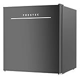 Frestec 1.7 Cu.Ft Mini Fridge with Freezer, Mini Fridge for Bedroom, Small Refrigerator, Dorm Refrigerators with Freezer, Compact Refrigerator for Office, Apartment, Dorm, Bedroom (Black)