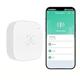 IHSENO WiFi Human Presence Sensor,Smart Motion Sensor with 24G mmWave Radar,2AAA Battery Powered No Hub Required Sensor Work with Tuya/Smart Life APP
