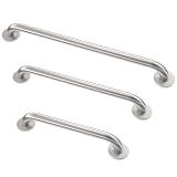 Grab Bar Bundle for ADA Compliance, Brushed Stainless Steel 1.5" Diameter 3-Piece Set (18", 36", 42") for Commercial Restrooms & Shower Safety Bars for Seniors