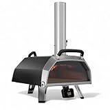 Ooni Karu 2 Pro Multi-Fuel Pizza Oven - Wood and Gas Outdoor Pizza Oven with Pizza Stone & Integrated Thermometer, Pizza Oven Outdoor, Dual Fuel 16 Inch Pizza Maker, Outdoor Cooking Grill