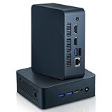 KR1 Gaming Mini PC, R5-3550H (up to 3.7GHz), 16GB RAM 512GB SSD, Support WiFi 5, BT4.2 Above, USB Type A,HDMI 2.1 TMDS,RJ45,Type-C,DC-in Jack,Home/Business Mini Desktop Computer,Win 11 Pro/Linux