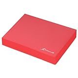 ProsourceFit Exercise Balance Pad – Non-Slip Cushioned Foam Mat & Knee Pad for Fitness and Stability Training, Yoga, Physical Therapy 15.5”x12.75”, Red