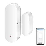WiFi Door Sensor: Smart Door Open/Closed Detectors, Wireless Window Sensor with App Notification Alert, Contact Sensor for Home Security, Compatible with Alexa Google Assistant (1pack)