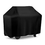 i COVER Grill Cover, 58 inch BBQ Grill Cover for Outdoor Grill, Anti-UV & Fade Resistant Gas Grill Cover, Waterproof Barbecue Grill Covers for Weber, Char-Broil, Nexgrill and More, Black