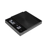 TIMEMORE Coffee Scale Basic 2.0 Electronic Espresso Scale with Water Flow Rate and Timer Function, Free Switching of Ounce/kg Units, Digital Scale for Kitchen/Baking/Cooking, Black