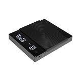 TIMEMORE Coffee Scale Basic 2.0 Electronic Espresso Scale with Water Flow Rate and Timer Function, Digital Scale for Kitchen/Baking/Cooking, Black
