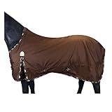 BARN & STABLE 600D Ripstop Lightweight Horse Turnout Sheet No Fill,Water-Resistant & Breathable Horse Blanket for Spring and Mild Weather, with Anti-Rub Fleece Withers