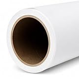 Yizhily Seamless White Backdrop Paper Roll, 53" x 16.4', Heavyweight Matte Arctic White Photo Background for Small Studio Headshots, Tabletop Product & Food Photography