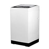 BLACK+DECKER Small Portable Washer, Washing Machine for Household Use, Portable Washer 1.7 cu.Ft with 8 Cycles, Transparent Lid & LED Display