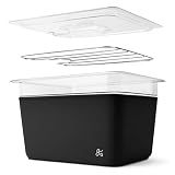 Greater Goods 12 Qt Sous Vide Container with Lid, Rack & Insulated Sleeve
