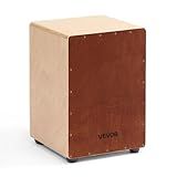 VEVOR Cajon Box Drum, with Internal Snare Wires, Lightweight Wooden Percussion Box, Portable Birch Wood Drum Musical Instrument with Silicone Feet, for Beginners and Professionals, 12 x 12 x 17 in