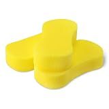 Amazon Basics Jumbo Sponges for Car Cleaning, Bodywork & Windows, Large, Yellow, Pack of 3
