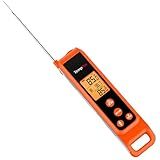 TempPro TP420 2-in-1 Instant Read Thermometer for Cooking, Infrared Thermometer with Meat Probe, Non-Contact Laser Meat Thermometer for Griddle Grill Pizza Oven HVAC Pool (Previously ThermoPro)