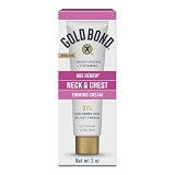 Gold Bond Age Renew Neck & Chest Firming Cream, 2 Oz, Hydrates, Renews, and Visibly Improves Firmness, Texture & Elasticity of Aging Skin, Non-Greasy, Dermatologist-Tested, Hypoallergenic, Unscented