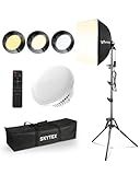 Skytex Softbox Lighting Kit(1-2Pack),16x16in Soft Box|Upgrade 135W 2700-6400K 100V-240V E27 LEDBulb Continuous Photography Lighting,Photo Studio Light Equipment for Camera Shooting Video Recording