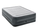 Intex 64417ED 22in Queen Dura-Beam Comfort Plush High-Rise Inflatable Air Mattress with Built in Pump for Travel and Camping, 600lb Weight Capacity