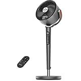hykolity Large Pedestal Fan for Bedroom, 120°+90°Omni-directional Oscillating Standing Fan, 85ft Air Circulator With Remote, DC Motor Quiet Floor Fans, Adjustable Height, 12 Speeds, 5 Modes, 12H Timer