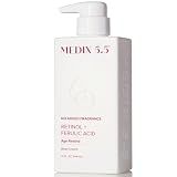 MEDIX Fragrance Free Retinol Face Moisturizer & Body Lotion Crepey Skin Care Treatment | Anti Aging Firming Retinol Cream For Face Targets Loose Crepe Skin, Wrinkles, & Fine Lines, 15 Fl Oz