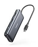 Anker Laptop Docking Station Dual Monitor, 8-in-1 USB C Hub, 4K Dual Monitor with 2 HDMI, 1 Gbps Ethernet Hub, 85W Power Delivery, SD Card Reader for MacBook Pro, XPS and More (Charger not Included)