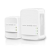 Tenda AV1000 WiFi Powerline Adapter Kit with Gigabit Ports, Powerline Extender with AC650 Dual Band WiFi, Plug and Play, for HD/3D/4K Video Streaming and Gaming (PH10)