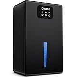 OWAAE Dehumidifier, 1000 sq.ft Quiet Dehumidifiers for Home Bedroom Bathroom Basement with 95oz Water Tank, Sleep Mode, Auto Shut-Off 7 Colors LED Light, Black