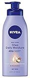NIVEA Shea Nourish Body Lotion for Dry Skin with Hyaluronic Acid, Shea Butter and Deep Nourishing Serum, 48-Hour Body Moisturizer, 16.9 Fl Oz Pump Bottle