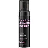 b.tan Ultra Dark Self Tanner Mousse | I Want The Darkest Tan Possible - Fast, 1 Hour Express Sunless Tanning Foam, Golden Bronzing Glow, Face & Body, No Fake Tan Smell, Vegan, Cruelty Free, 6.7 Fl Oz