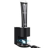 Automatic Toothpaste Dispenser Wall Mounted: Black Electric 6 Adjustable Levels Auto Toothpaste Squeezer Smart Rechargeable Touchless for Kids Adults - Bathroom - Replaceable Parts