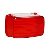 NTHREEAUTO Rear Tail Light Lens Cover Red Motorcycle Taillight Lenses Compatible with Yamaha Grizzly Kodiak Bigbear Bruin Rhino 450 660