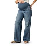 Levi Strauss Signature Gold Women's Maternity Comfort-Stay Wide Leg Jeans, (New) Faded Days, Small