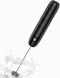 Maestri House Rechargeable Milk Frother, LunaFro Mini Handheld Electric Foam Maker Detachable Stainless Steel Whisk Drink Mixer Foamer Mini Blender for Matcha, Lattes, Cappuccino, No Stand