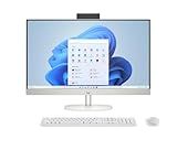 HP 27 inch All-in-One Desktop PC, FHD Touchscreen, AMD Ryzen 5 7520U, 16 GB RAM, 1 TB SSD, AMD Radeon Graphics, Built-in-Speaker, Windows 11 Pro