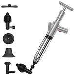 Toilet Plunger, Upgraded High Pressure Toilet Plunger Air Plungers Sink Plunger with Visual Barometer, Stainless Steel Air Drain Blaster, Powerful Drain Clog Remover for Bathroom,Kitchen,Clogged Pipe