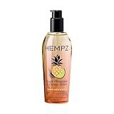 Hempz Sweet Pineapple & Honey Melon Herbal Hydrating Multi-Purpose Body Oil for Body - Moisturizing Bath, Shower, or Shaving Oil for Dry or Sensitive Skin for Women & Men, 6.76 Oz