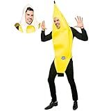 Spooktacular Creations Appealing Banana Costume Adult, Halloween Banana Outfit Suit for Men Halloween Dress Up Parties and Roleplay Cosplay (Medium)