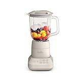 bella 10 Speed Countertop Blender, Juicer & Smoothie Maker, Fits-anywhere™ Kitchenware, Slim Flip & Store Design, Dishwasher Safe 48oz Capacity Pitcher & Lid, Stainless Steel Blade, 450 Watt, Oatmilk