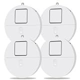 Window Alarm System 4-Pack - Ultra-Loud 120dB Alarms with Advanced Vibration Sensors - Window Security Alarms for Glass Break Detection - Features Low Battery LED Indicator