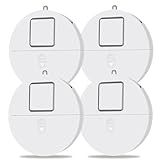 Window Alarm System 4-Pack - Ultra-Loud 120dB Alarms with Advanced Vibration Sensors - Window Security Alarms for Glass Break Detection - Features Low Battery LED Indicator