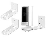 2 Pack Security Camera Wall Mount Fits for Ring Stick Up Outdoor Indoor Cam, Ring Camera Metal Bracket Holder Effortless Installation with Adhesive Tape or Secure Screws No Drill to Suit Your Needs