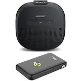 Bose SoundLink Micro Bluetooth Speaker: Small Portable Waterproof Speaker with Microphone, Bundle with Green Extreme Portable Charger (Black)