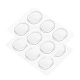 Flexzion Drum Head Dampeners - 12 Pieces Clear Reusable Washable Sticky Silicone Drum Gels for Dampening Resonance & Control Overtones, Snare Drum Dampeners for Precise Sound Quality of Drum & Cymbals