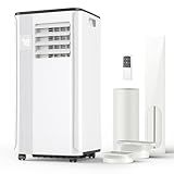 Portable Air Conditioners - 2026 Upgraded 10000 BTU Portable AC for Room up to 450 Sq. Ft, 3 in 1 AC Unit with 24H Timer, Smart Sleep Mode, Remote Control, Air Cooler for Bedroom Kitchen Small-Rooms